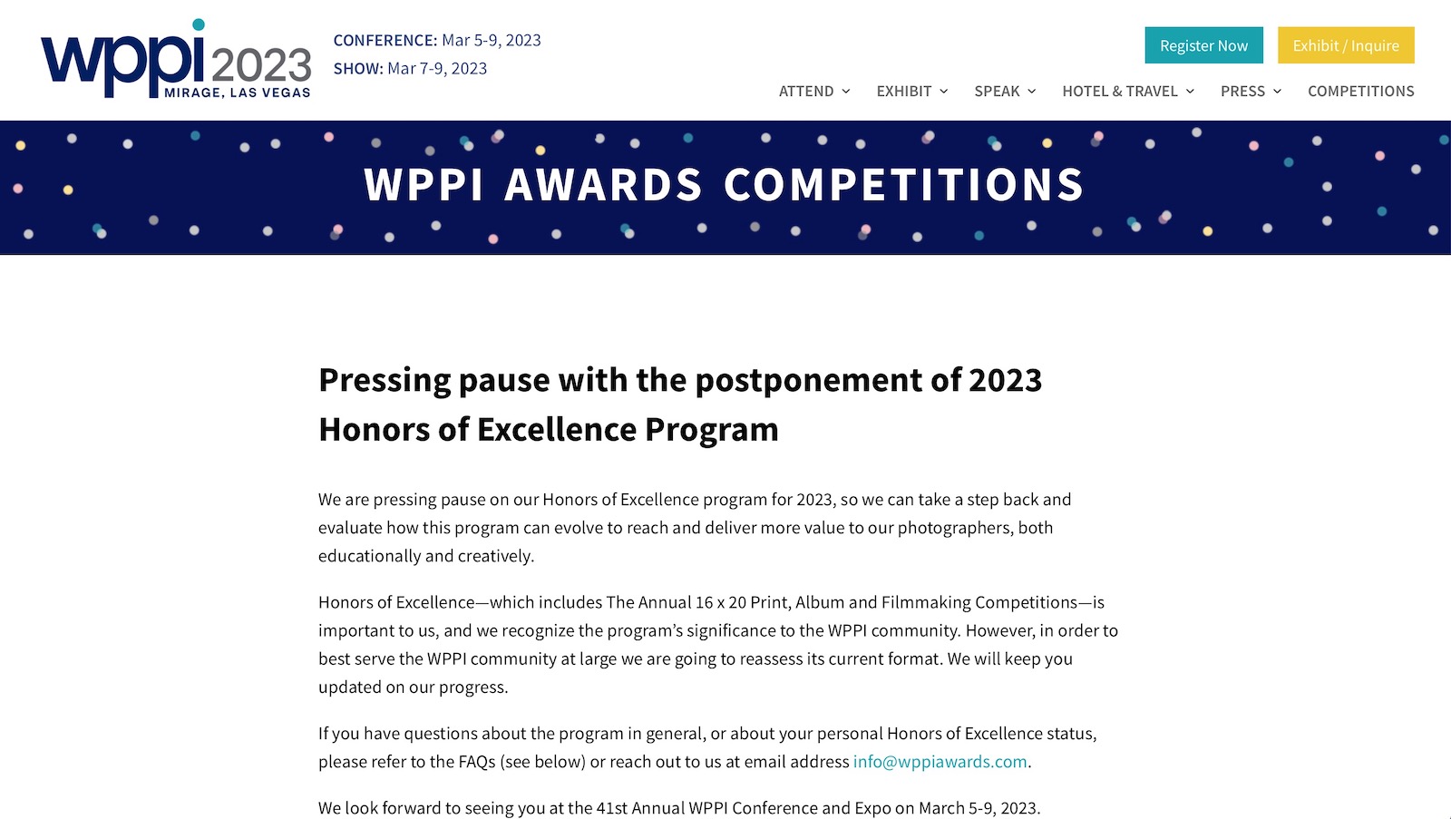 Best photo contests and competitions WPPI