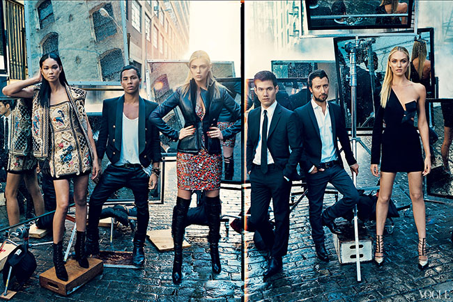 Olivier Rousteing, Joseph Altuzarra, and Anthony Vaccarello for Vogue 120 by Norman Jean Roy