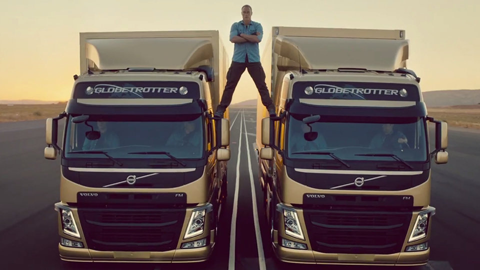 BTSV: Jean-Claude Van Damme Does Epic Splits Between Two Semi Trucks