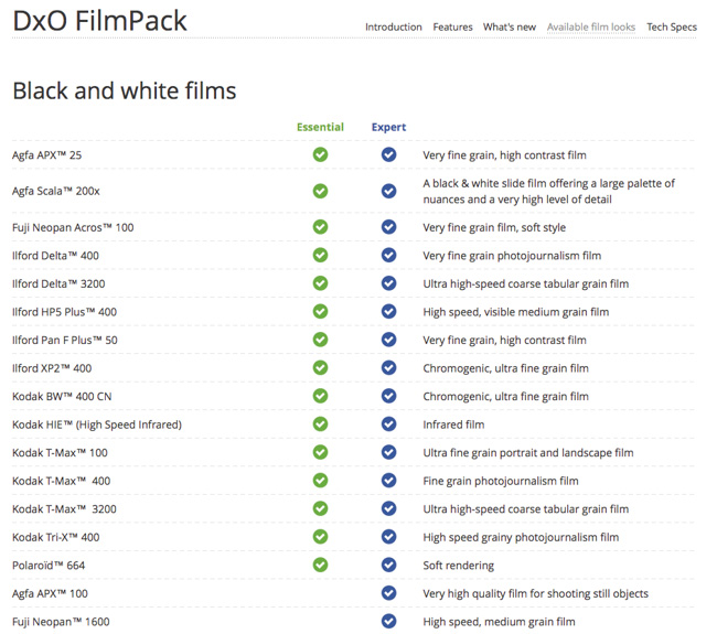 dxo filmpack 5 vs vsco