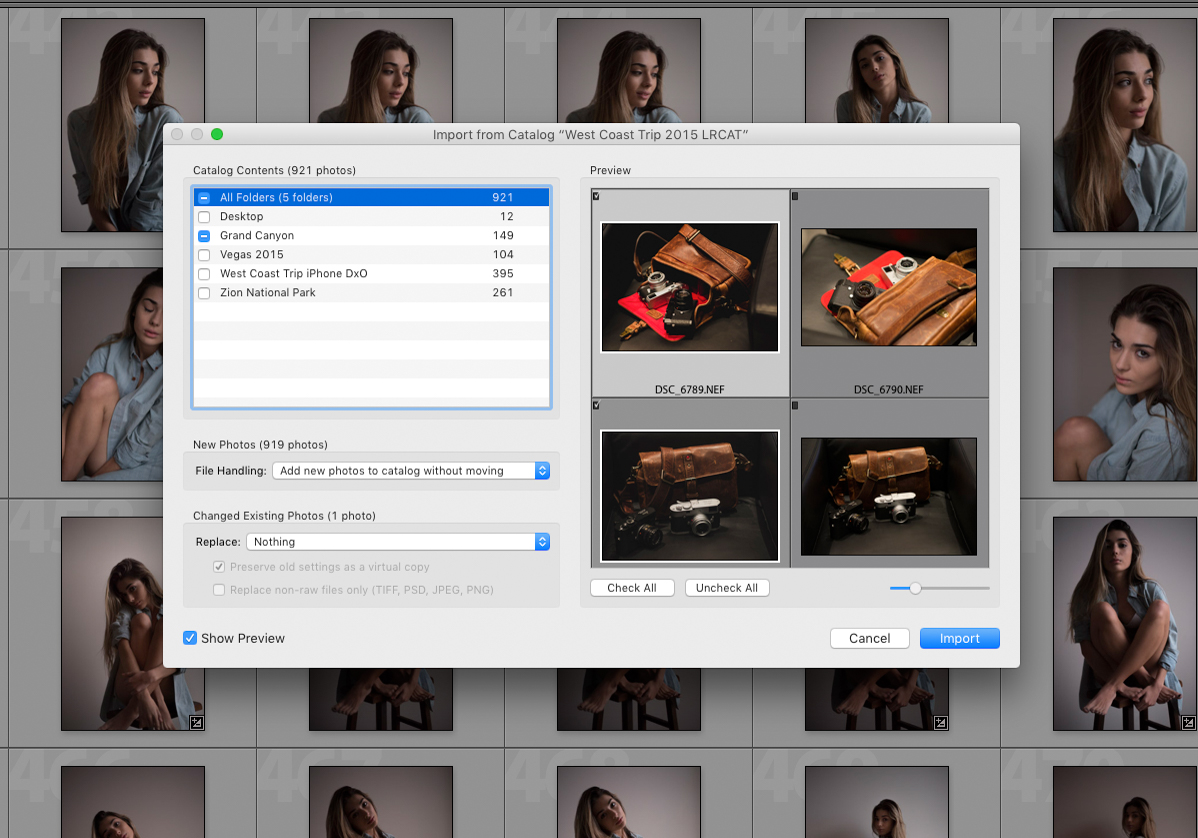 How To Move Images From One Lightroom Catalogue To Another