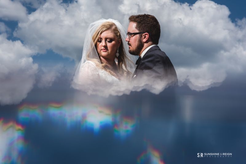 Wedding Portrait with Prism