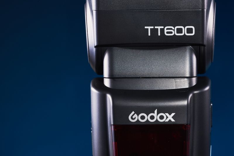 close up of godox tt600 one of the best cheap manual flashes