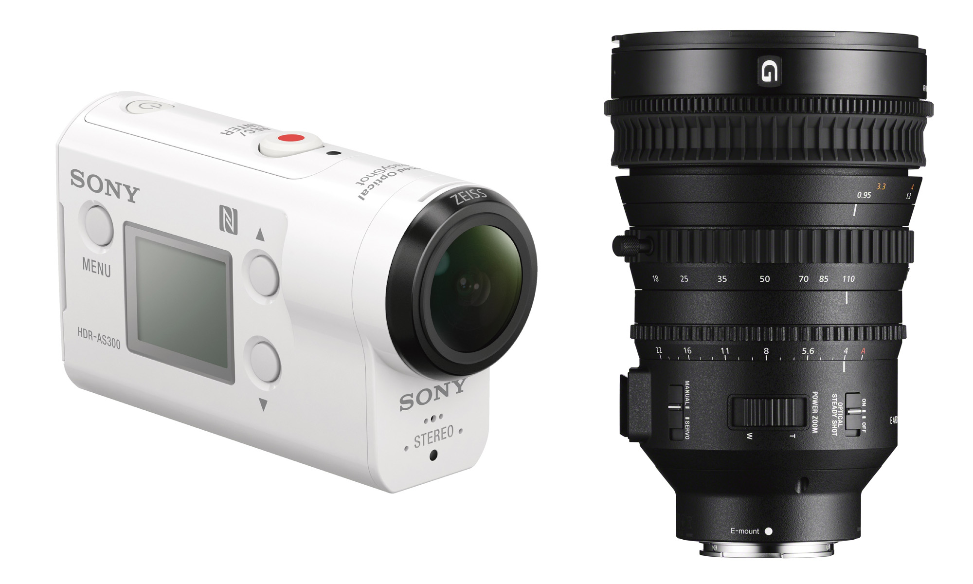 Sony Announces New Stabilized Video Lens and Action Cams