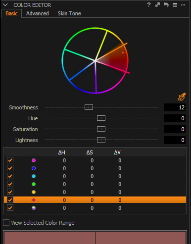 Advanced Color Editor - Capture One