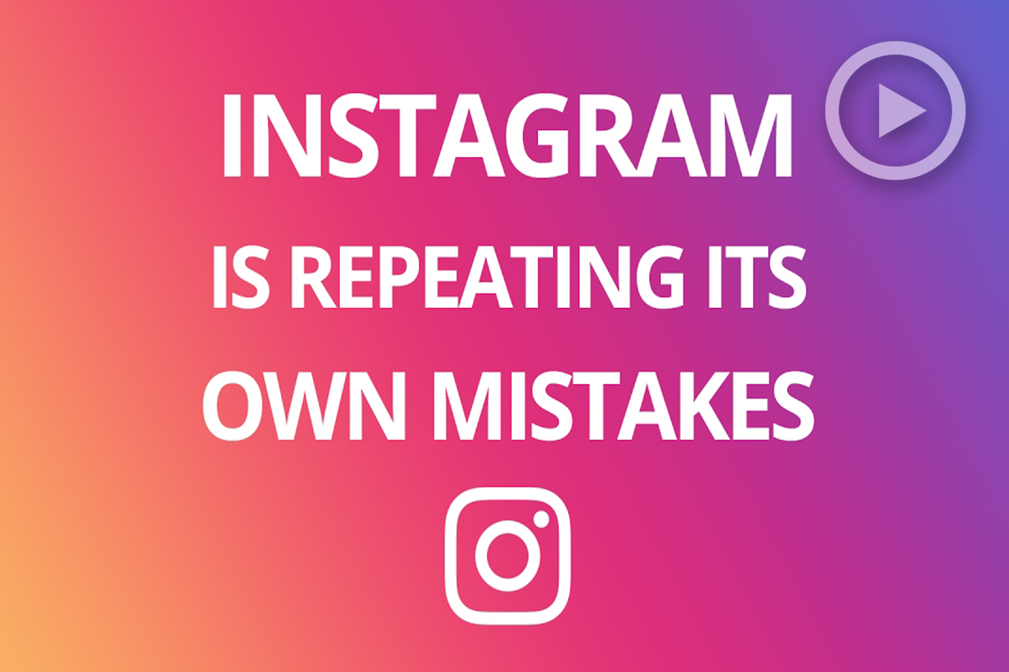 Is Instagram Destroying Itself?