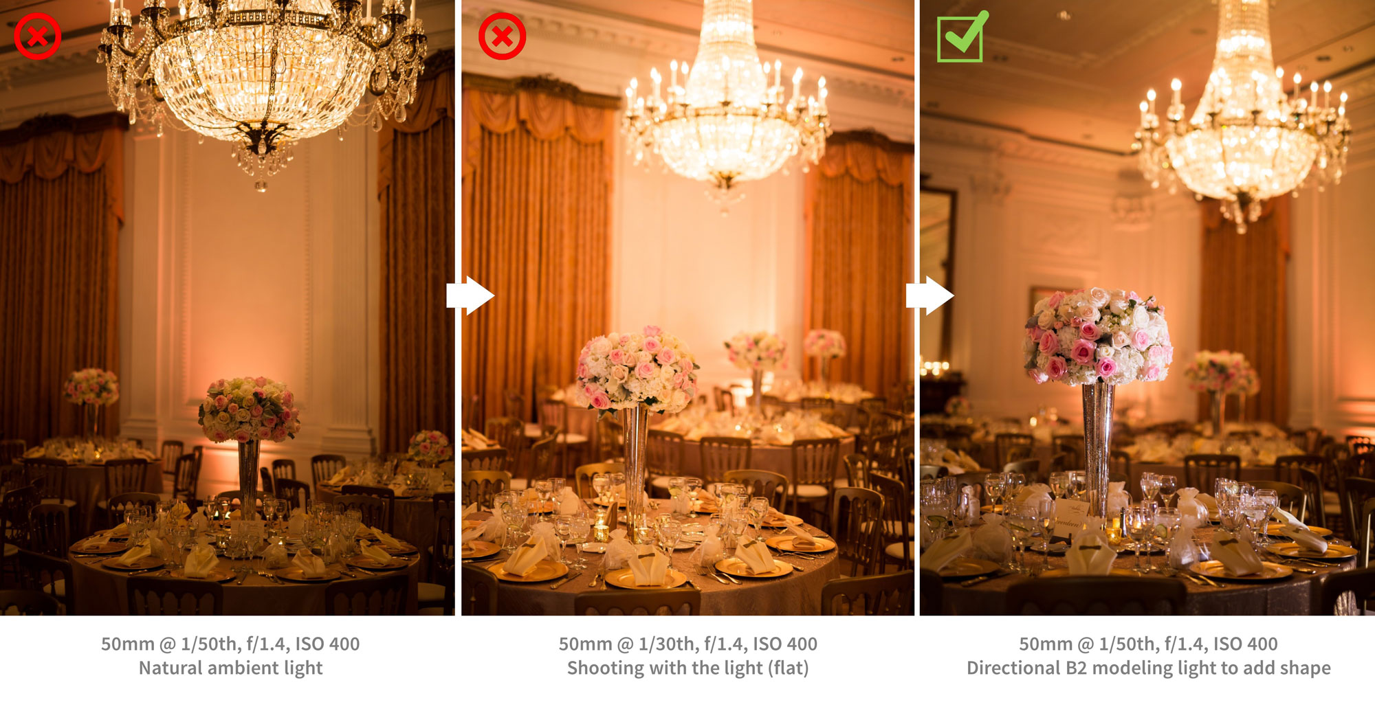 Wedding Workshop Six | Photographing the Details: Assignment: Before/After Of Bad Ambient Lighting