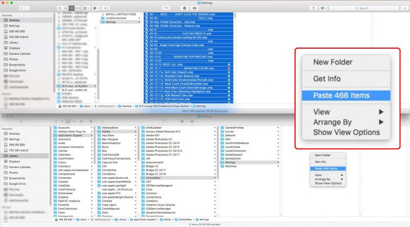 adobe camera raw profiles location