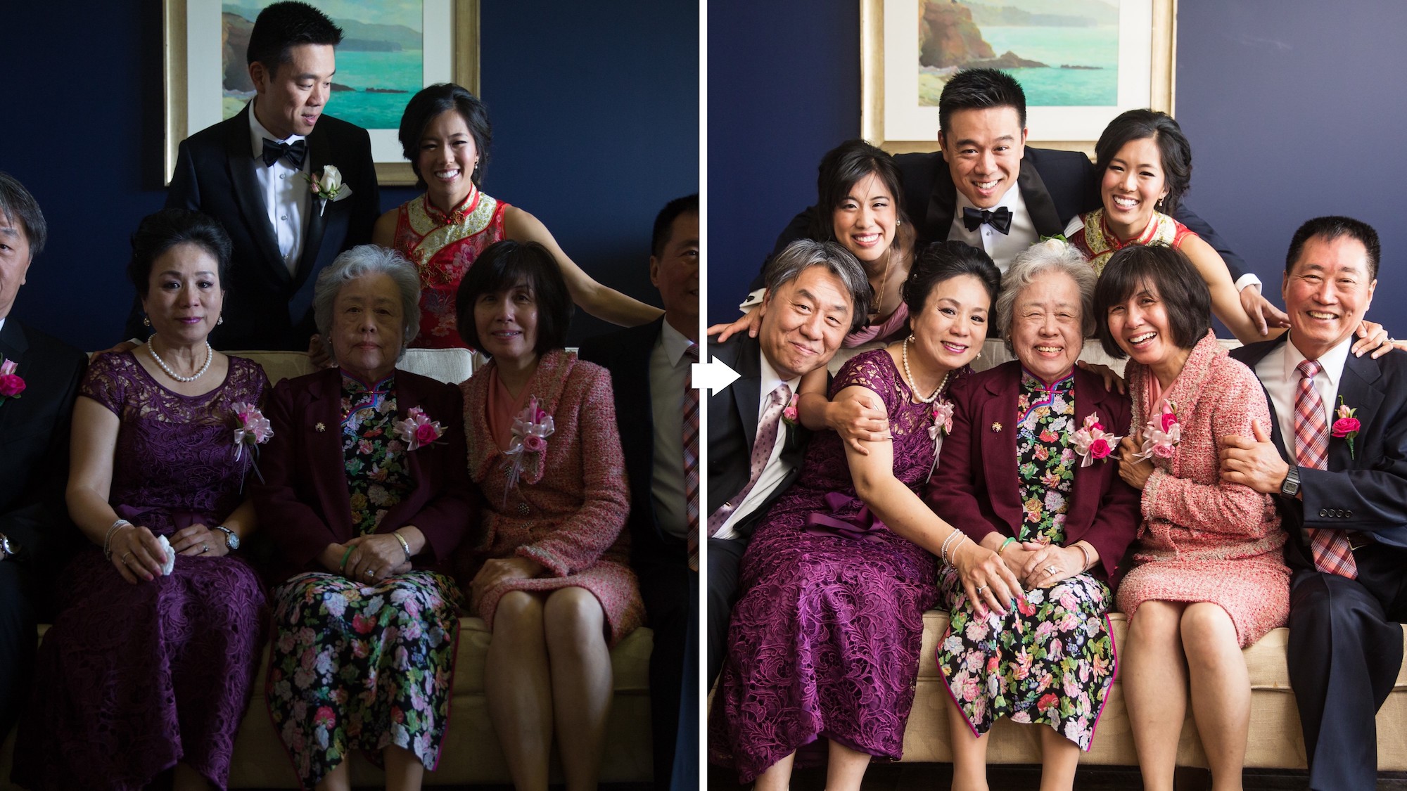 Wedding Workshop Seven | Photographing Group Portraits: Bounce to Refine Natural Light