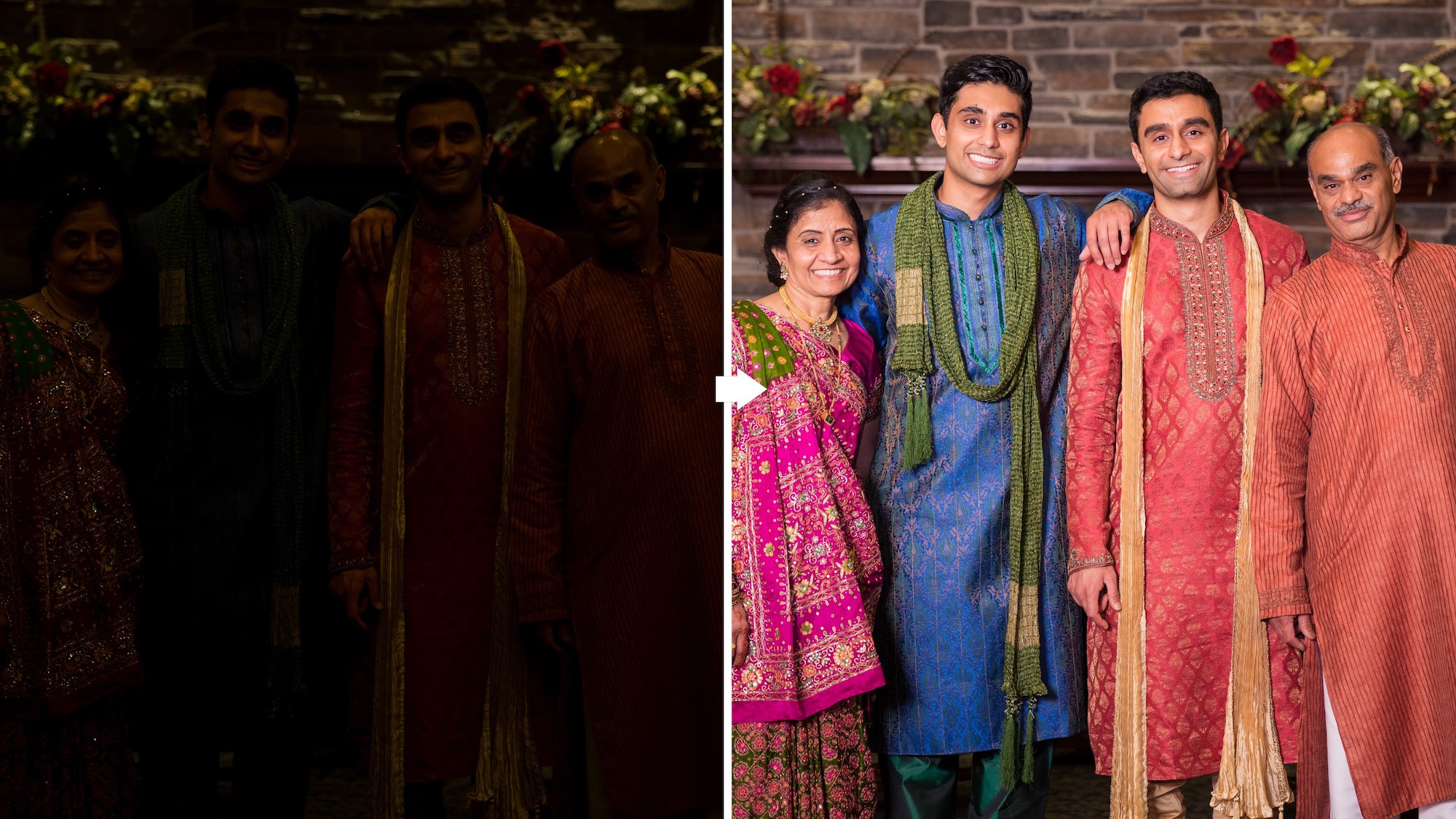 Wedding Workshop Seven | Photographing Group Portraits: Makeshift Bounce without Ceiling Walls