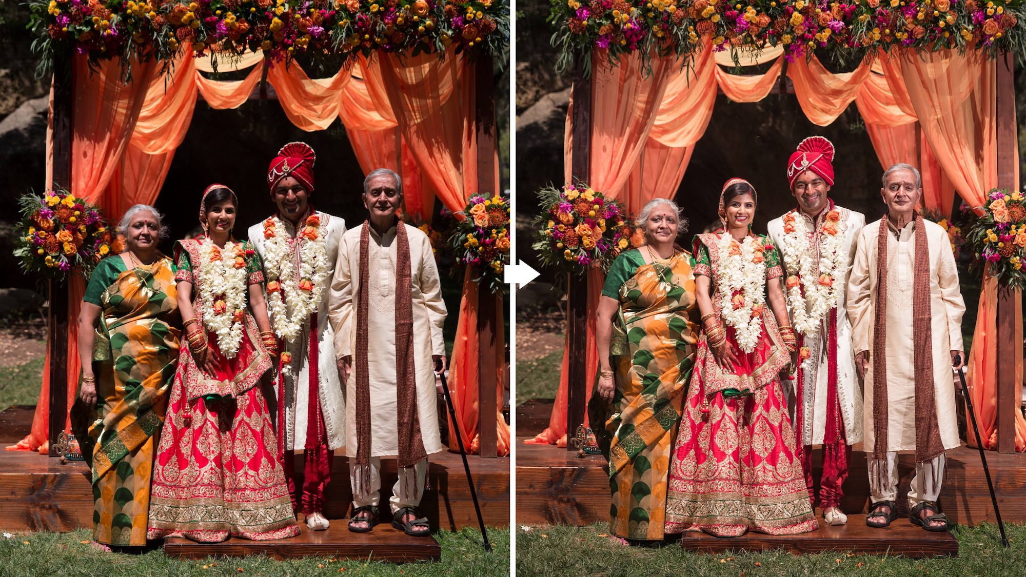 Wedding Workshop Seven | Photographing Group Portraits: Overpower That Dappled Direct Garbage Sunlight