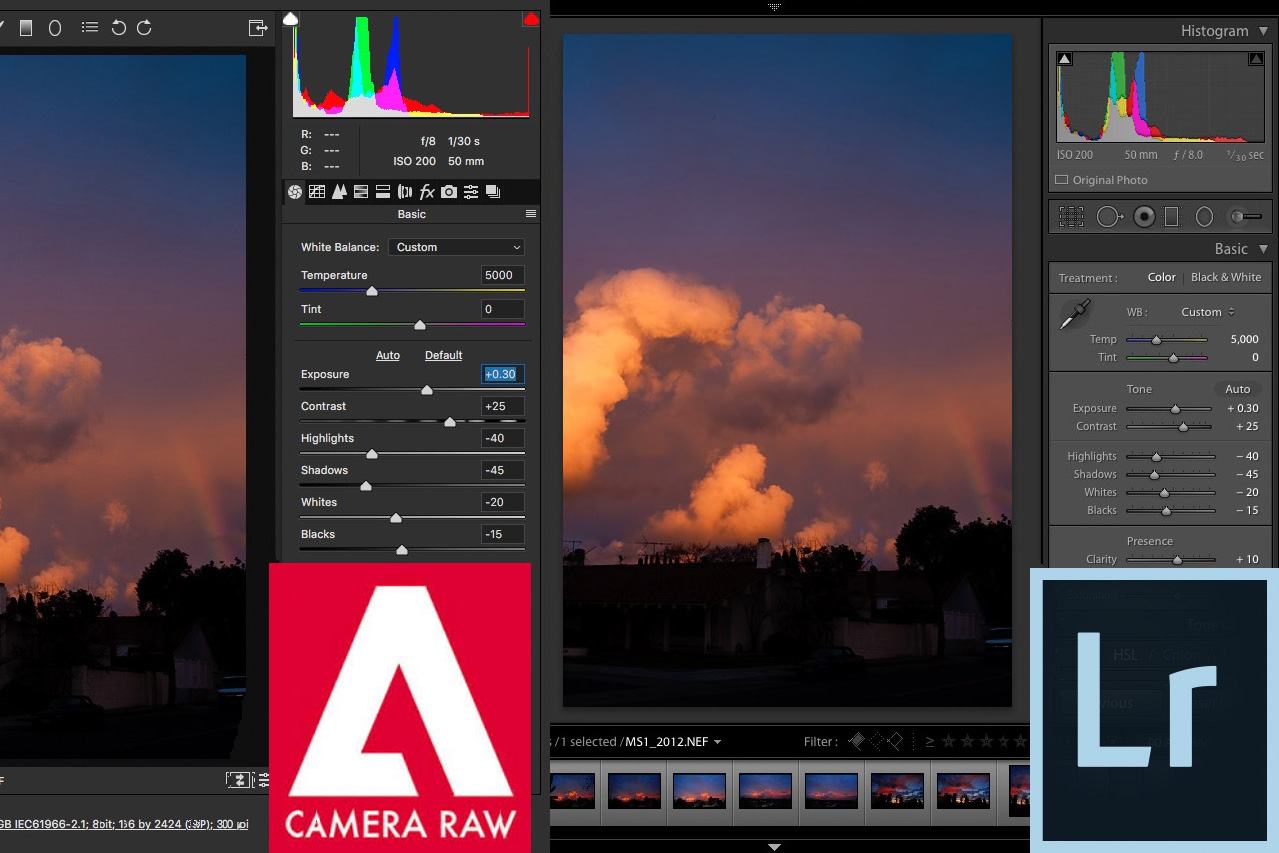 adobe photoshop 15 vs lightroom 5