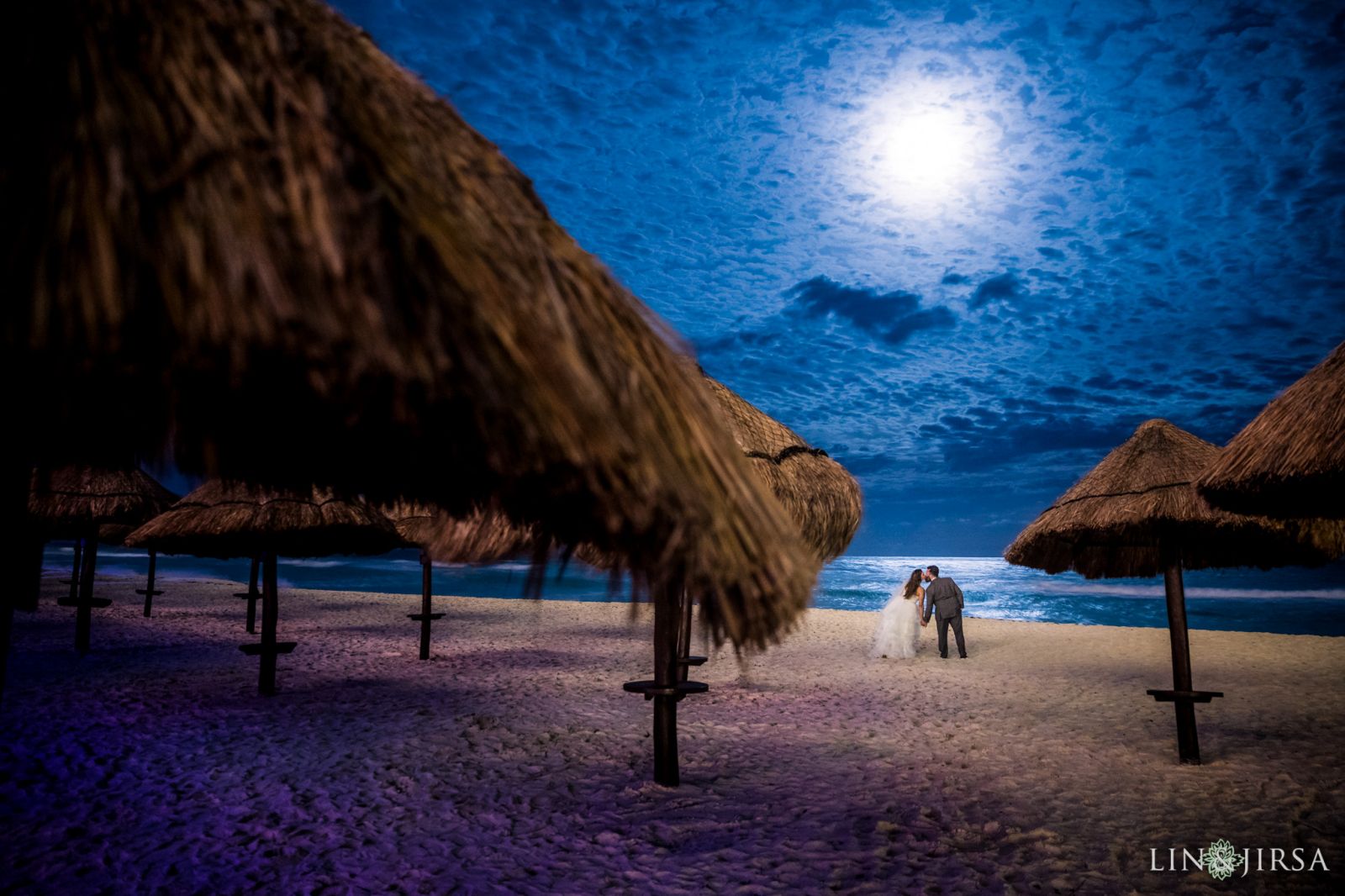 beach at night