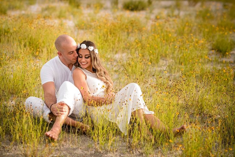 Flowery Bowditch Point Park engagement photography locations in Florida