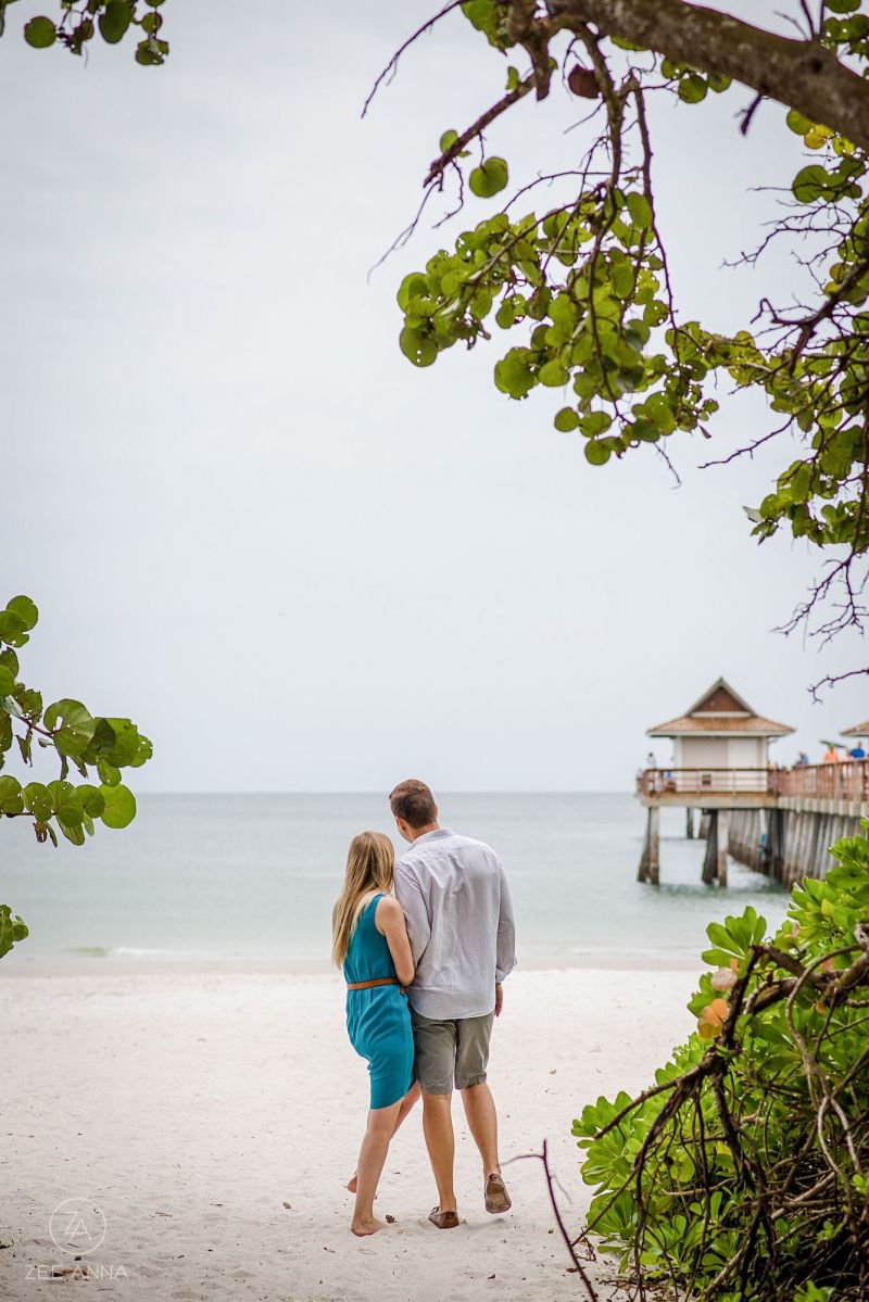 naples pier engagement photography location florida