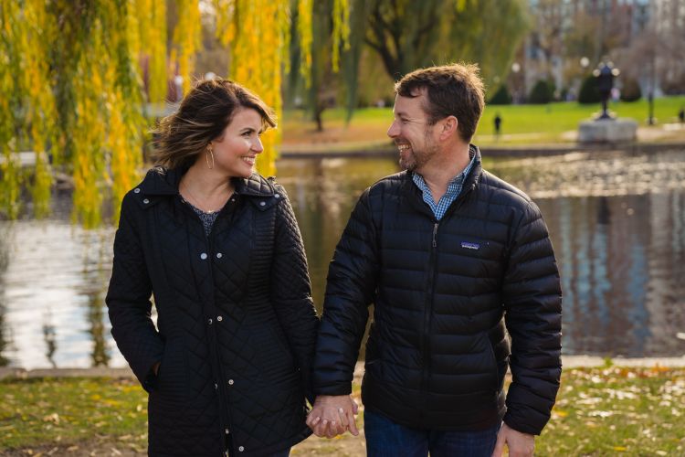 Boston Common engagement photography