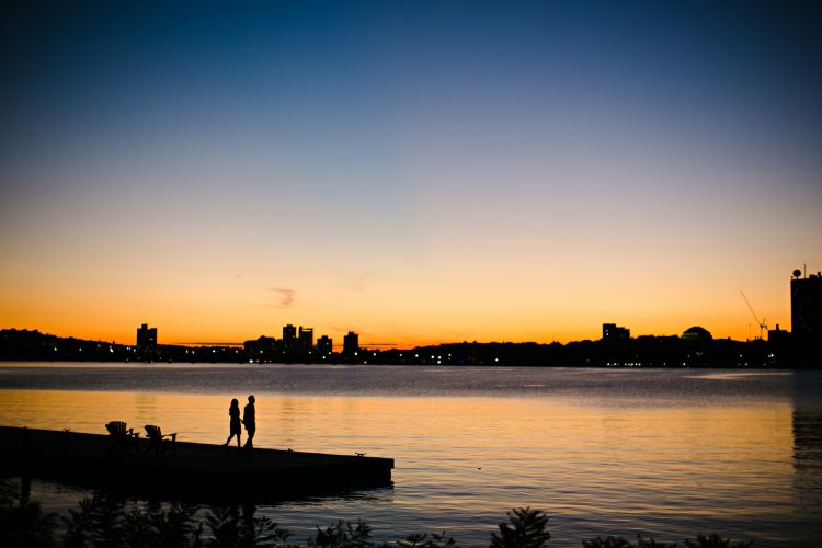 charles river engagement photography location