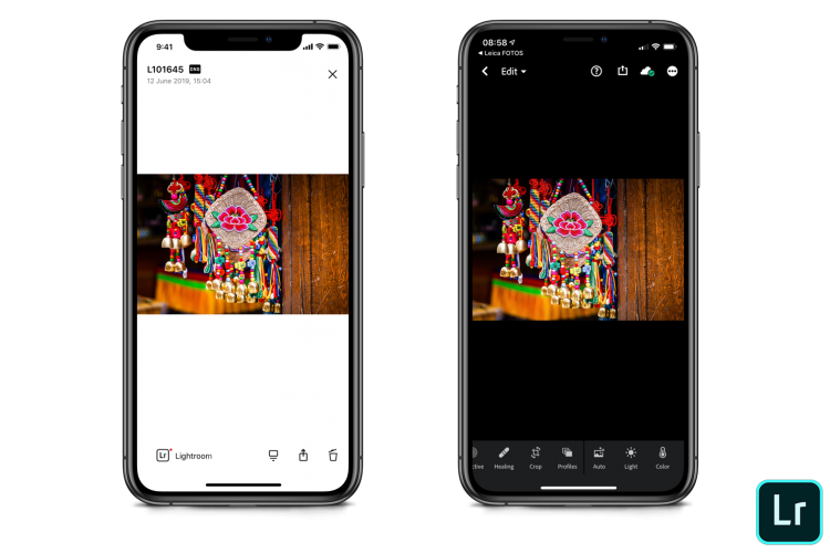 Leica Fotos 2.0 x Adobe Lightroom Mobile