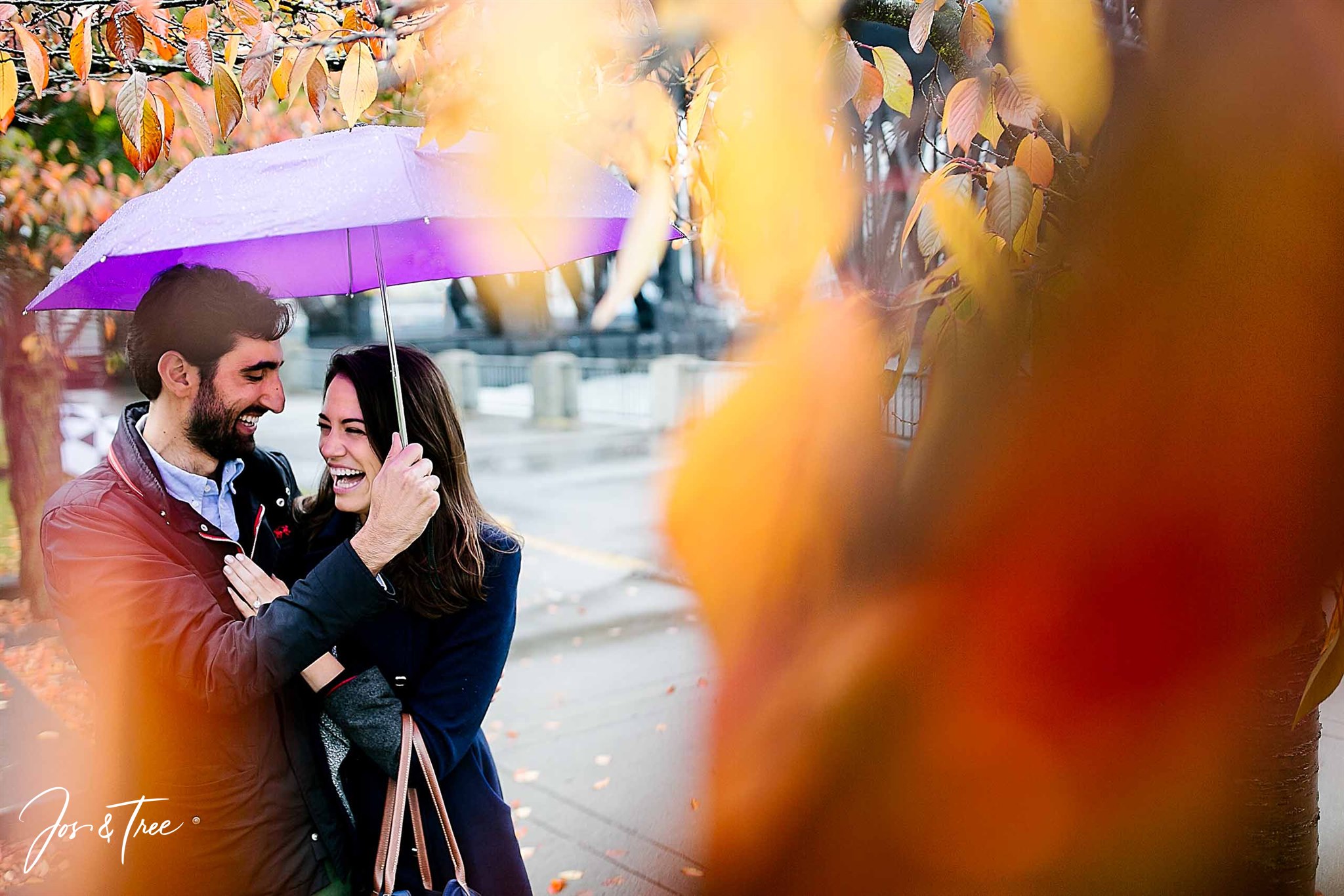 Engagement photo in Portland, Oregon