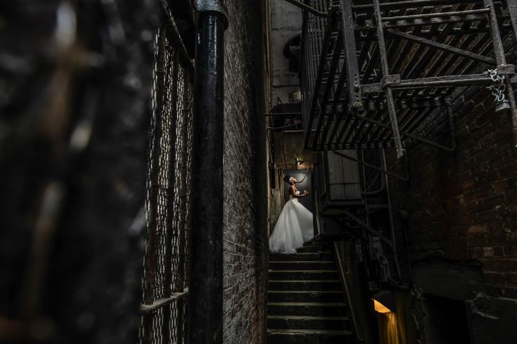 environmental portrait bride