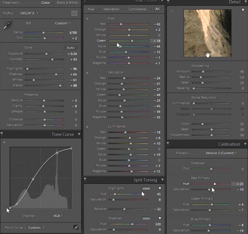 Twice Baked Editing Basic HDR Natural Environmental Visual Flow Preset Settings