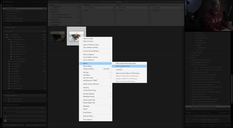 twice baked editing in lightroom and luminar 4