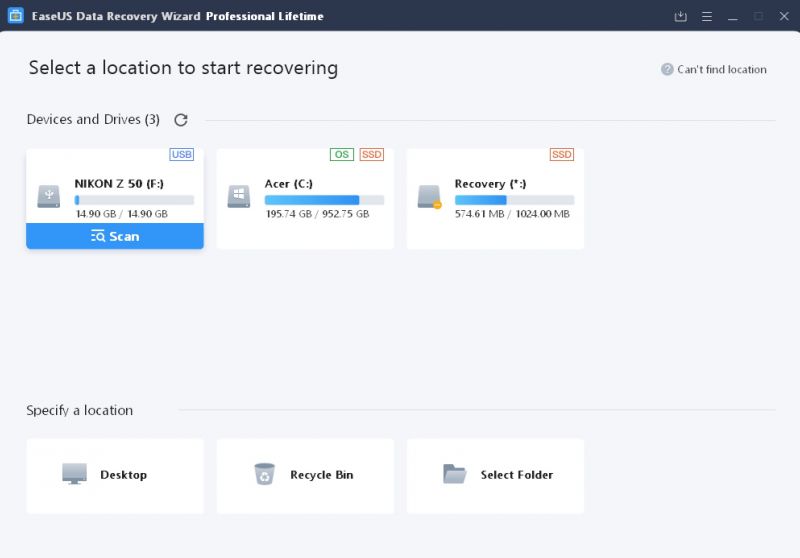 How to Recover Your Photos with EaseUS Data Recovery Wizard