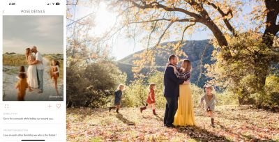 Unscripted posing app family kids running updated