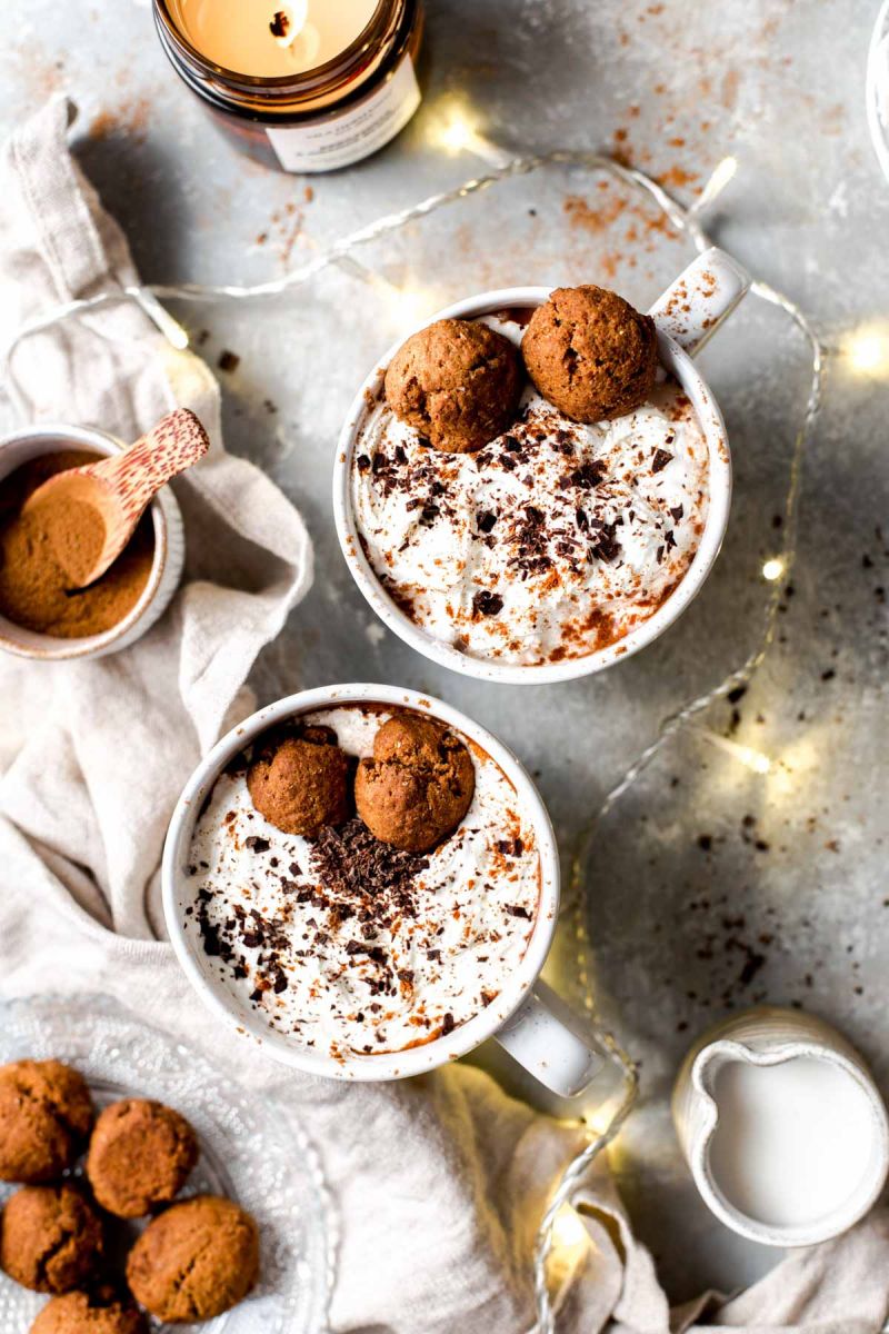 Holiday Food Photography Gingerbread Latte