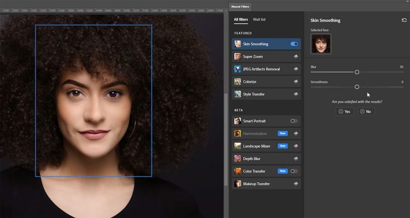 portrait editing photoshop neural retouching