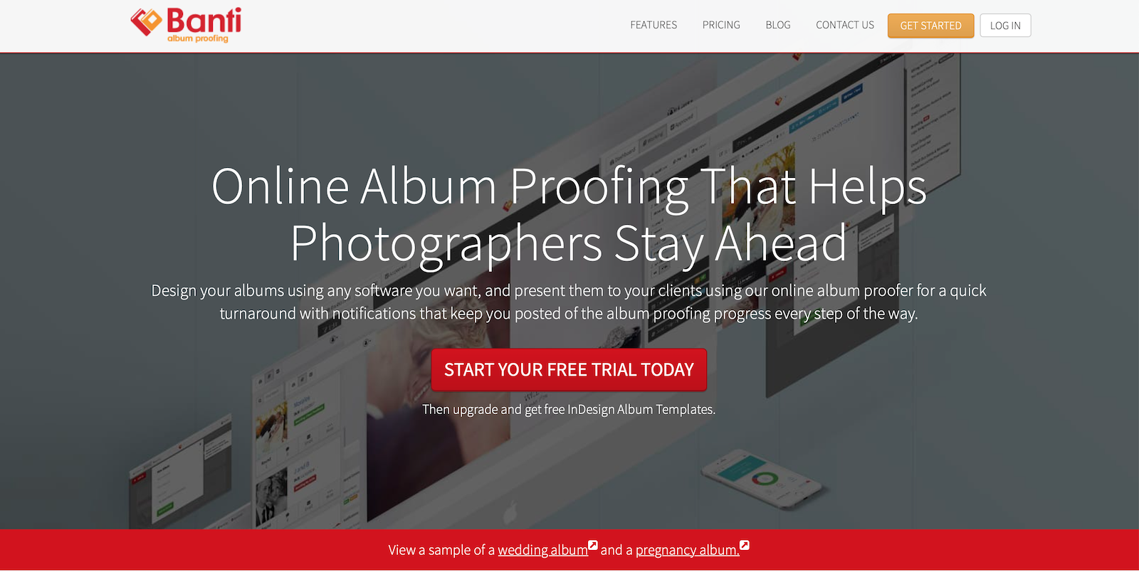 online album proofing options featuring banti