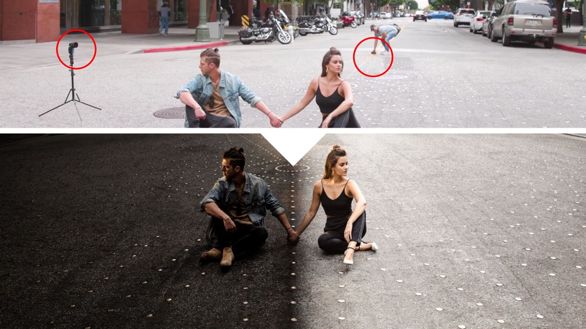 profoto share the light BTS day for night
