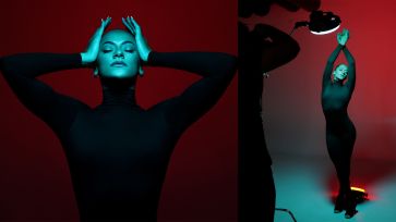 portrait studio setup