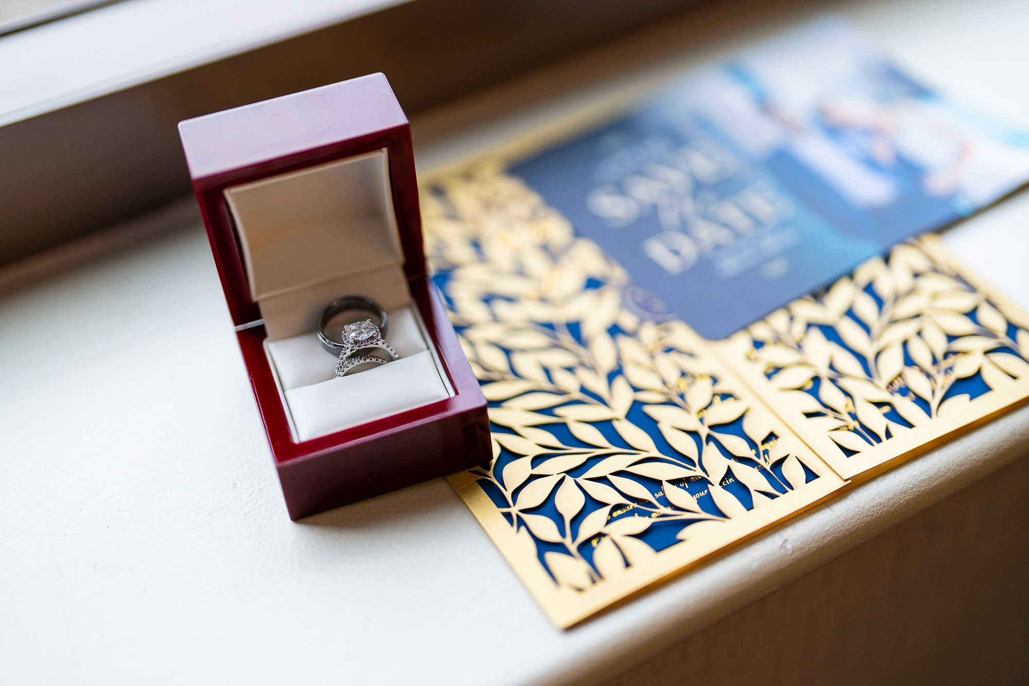 wedding photography ring and invites