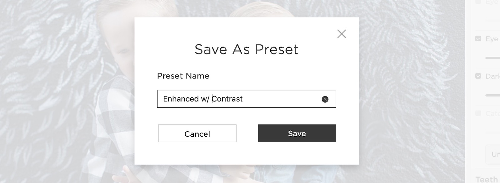 Preset options
