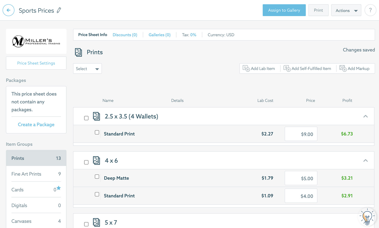 online ordering lab options