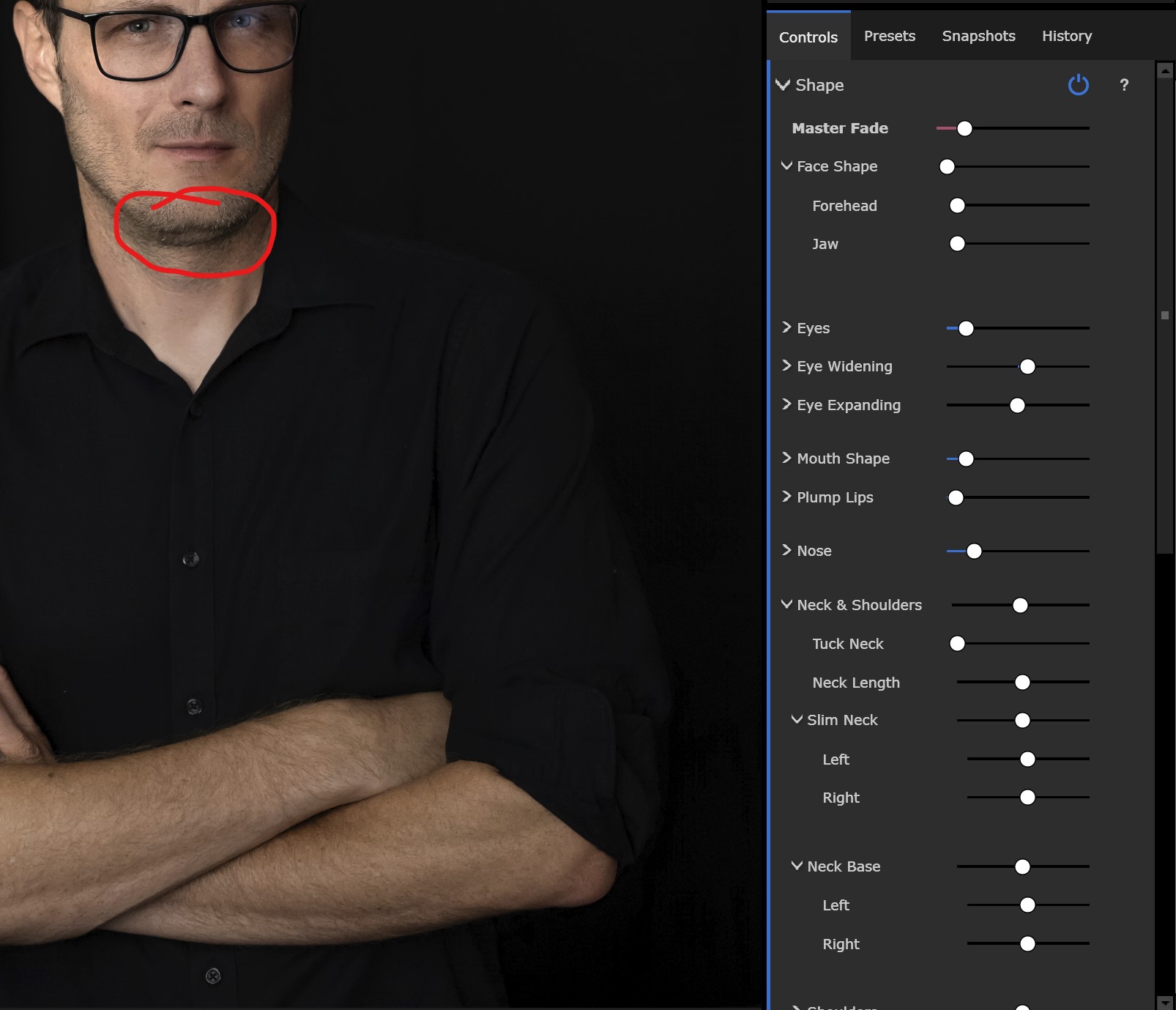 PortraitPro 23 Review Chin sample