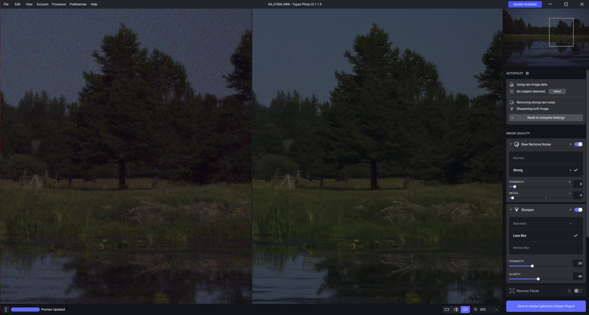 topaz photo ai noise reduction test