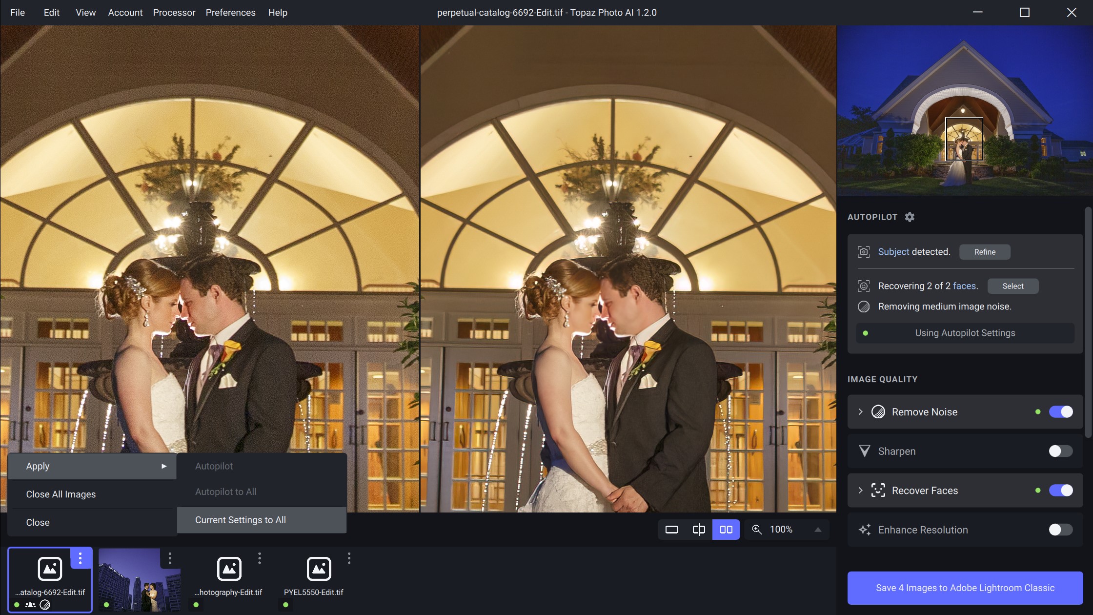 topaz photo ai review wedding photography