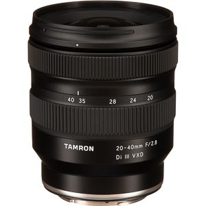 best vlogging lens for sony a7 iv tamron 20 40mm 2.8