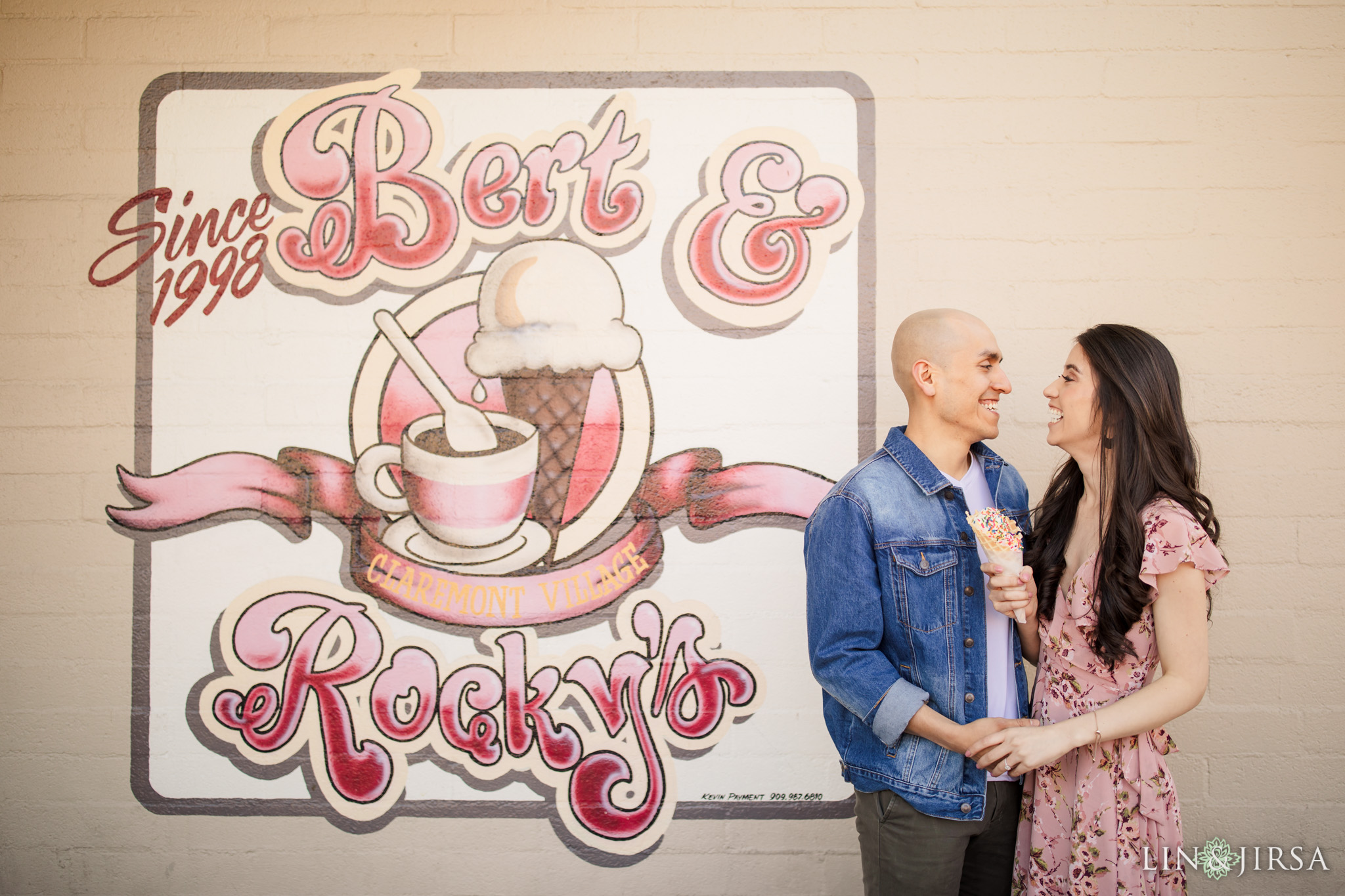 engagement ice cream poses