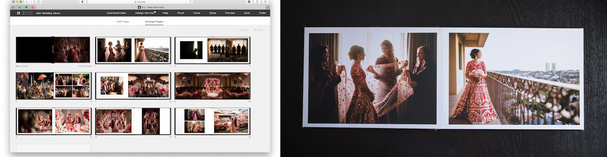 zno review layflat photo book design layout and print version not available from other online photo galleries