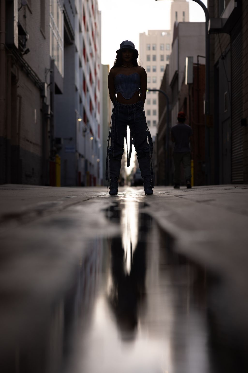 one light street portrait lighting setups ambient exposure
