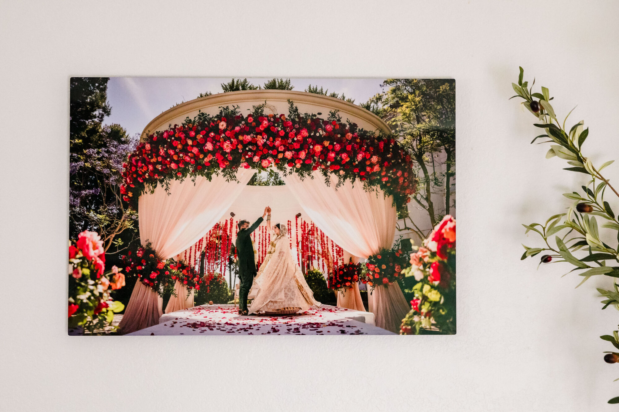 wall example for ChromaLuxe High Definition Metal Prints