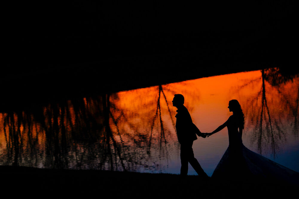 couple as silhouettes