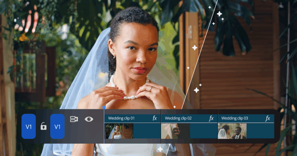 Imagen for Video interface showing color correction on a video clip