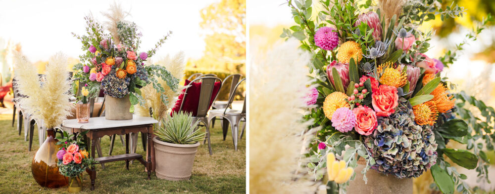 Flowers take center stage for rustic boho weddings