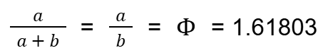 golden ratio mathematical formula