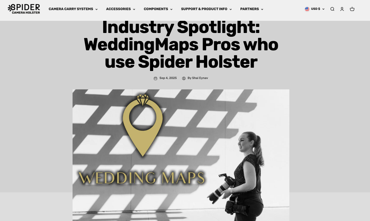 Example of Wedding Maps photographer featured on Spider Holster brand blog